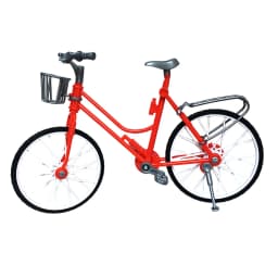DIY Assembling Mini Bicycle Sets Pink Red Toy Bike Parts 1/6 Doll Big Bike Toy For Doll Decors