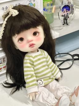 25cm Big Head Q-baby SD BJD Doll for Girls 1/6 Scale Resin Toy Birthday Gift with Makeup Feature Free Shipping