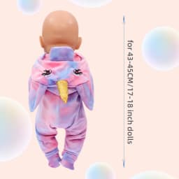 Doll Clothes for 17-18 Inch Dolls 43 cm Doll Baby Born Doll Cute Jumpers Rompers Suit Warm Clothes on A Doll Baby Christmas Gift