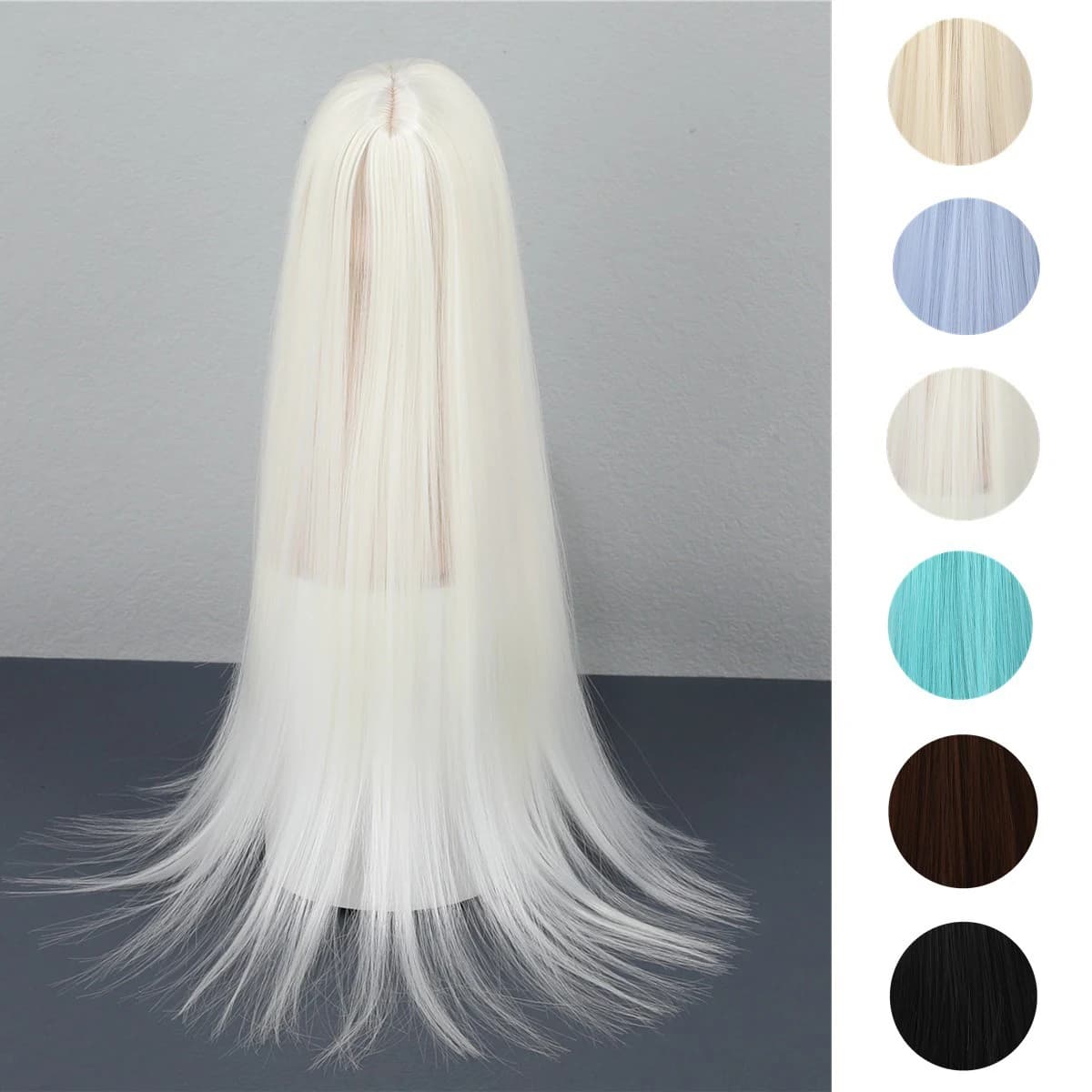 Yutotue Dolls Long Straight Hair Wigs for 1/3 1/4 1/6 Ball Jointed Doll BJD Fashion Doll DIY Replace Toy