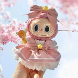 For 15-17cm Nyota doll Sakura princess skirt dresss For Labubu Dolls Skirt Doll Clothes Clothing