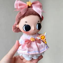 For 15-17cm Nyota doll Sakura princess skirt dresss For Labubu Dolls Skirt Doll Clothes Clothing