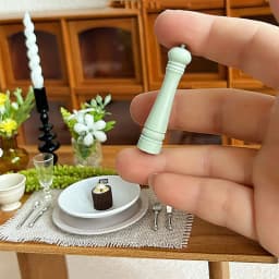 New 3Pcs Doll House Furniture Gift Dollhouse Alloy Cooking Pepper Grinding Bottle Miniature Mini Scene Model Doll Accessories