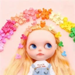 For BJD Blythe Doll 1/6 1/12 OB11 Hairpins Hair Headwear Colorful Mini 2.5cm 3cm Bangs Hair Clip Clothing Clothes Accessories