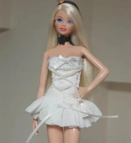 New Designed Pearl White Elegant Party Dress Doll Clothes For Barbi ICY Blythe Licca Dolls Fashion Outfit Accessories