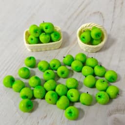 5/10Pcs Mini Simulated Little Apple Doll Accessories Toys 1/12 Dollhouse Miniature Food Play Scene Decoration