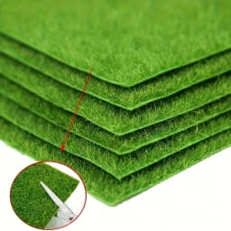 1-3 Packs 15x15cm Dollhouse Miniature Grass Pad Simulation Lawn for Micro Landscape DIY Model Accessories
