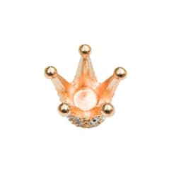 **2/3pcs Dollhouse Miniature Gold Mini Alloy Crown Rhinestone Princess Crown Small Tiara Model Toys Dollhouse Accessories