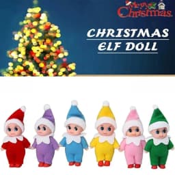 /Christmas Baby Elf Doll Pendants Xmas Oranments Merry Christmas Decor Gifts Noel Happy New Year Natal Kids Gifts
