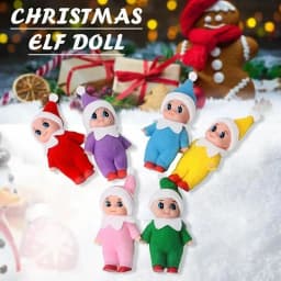 /Christmas Baby Elf Doll Pendants Xmas Oranments Merry Christmas Decor Gifts Noel Happy New Year Natal Kids Gifts