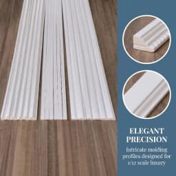 Mini Ceiling Line Skirting Board Trim for Dollhouse Realistic Micro Landscape House Decoration