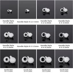 4mm 6mm 8mm 10mm Glass Eyes Eyeball Handle Style Black DIY Doll Making Crafts Accessories Black Pearl Eyes