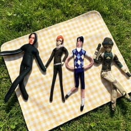 1/5PCS Custom Photo Stuffed Plush Doll, Personalized Long Body Bendable Toy with Clothes Print, Poseable Action Figure Decor