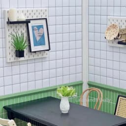 30*30CM 1:12 Dollhouse Furniture Items Miniature White PVC Tile Stickers Bricks Wallpaper Model DIY Decor Scene Accessories