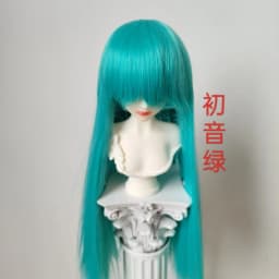 Fashion 1/3 1/4 1/6 1/8 Doll's Wig for 60/45/30cm Bjd SD Doll Long Straight Hair with Uncut Bangs Accessories, No Doll