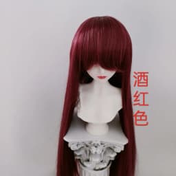 Fashion 1/3 1/4 1/6 1/8 Doll's Wig for 60/45/30cm Bjd SD Doll Long Straight Hair with Uncut Bangs Accessories, No Doll