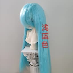 Fashion 1/3 1/4 1/6 1/8 Doll's Wig for 60/45/30cm Bjd SD Doll Long Straight Hair with Uncut Bangs Accessories, No Doll