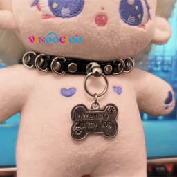 20cm Cotton Doll Accessories Choker Devil Eyes Necklace Leather Belt Waistband with Weapons Punk Style Cotton Doll Accessories