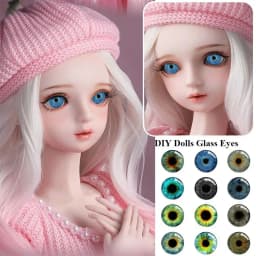 20pcs/10pairs 6mm-20mm Eyes Crafts Eyes High Quality Plastic Crystal Dolls DIY Tools Puppet Crystal Eyes DIY Doll Accessories