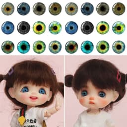 20pcs/10pairs 6mm-20mm Eyes Crafts Eyes High Quality Plastic Crystal Dolls DIY Tools Puppet Crystal Eyes DIY Doll Accessories