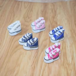 3.5CM Doll Shoes for 1/8 Bjd Doll Accessories Mini Canvas Shoes Fashion Cute Doll Dress Up Accessories Toys Gift