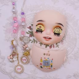 ICY DBS Blyth 1/6 Hand Painted Makeup Panel White and tan skin frosted Skin with Screws and Cute String DIY Toy SD