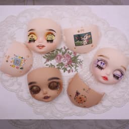 ICY DBS Blyth 1/6 Hand Painted Makeup Panel White and tan skin frosted Skin with Screws and Cute String DIY Toy SD