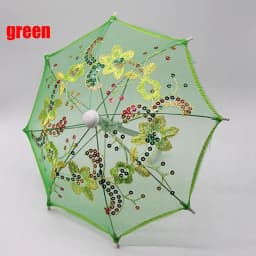 New Lace Umbrella Doll Accessories Baby Kids Mini Embroidered Umbrellas For Handmade Doll Plastic Doll Girls Toy Gifts