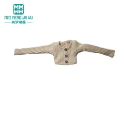Toys Doll Clothes Fashionable Candy-Colored Knits, Jeans Fit 28cm Blyth OB22 OB24 Doll Accessories Toy Gifts