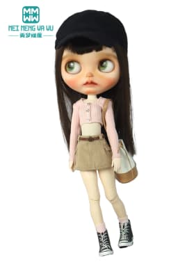 Toys Doll Clothes Fashionable Candy-Colored Knits, Jeans Fit 28cm Blyth OB22 OB24 Doll Accessories Toy Gifts