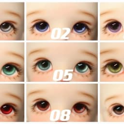 New 12/14/16/18mm Doll's Eyes for 1/3 1/4 1/6 Bjd Doll Handmade Plaster Eyeball Imitation Glass Eye Girl Toys Doll Accessories