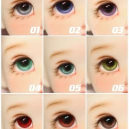 New 12/14/16/18mm Doll's Eyes for 1/3 1/4 1/6 Bjd Doll Handmade Plaster Eyeball Imitation Glass Eye Girl Toys Doll Accessories