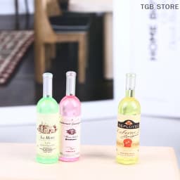 5PCS 1:12 Dollhouse Miniture Simulation Wine Bottle Kitchen Living Room Decoration Accessories