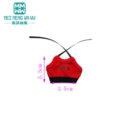 Clothes for Doll Fashion T-Shirts, Mini Shorts, Small Suspenders Fits Blyth Azone OB22 OB24 Doll Accessories