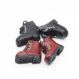 For 1/12 Dolls New Leather Material Doll Shoes College Style Fashion Fashion Boots Brown/Black Clothes Accessories