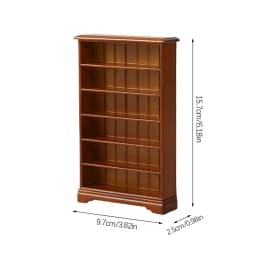 1:12 Dollhouse Miniature Bookcase 6-layer Storage Rack Display Cabinet Showcase Furniture Model Decor Toy Doll House Accessories