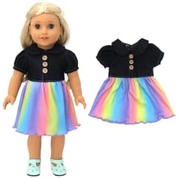 18 Inch American Og Girls Doll Clothes Coat Shirt Lace Skirt 43cm Baby Dolls Dress ChildrenToys Wear