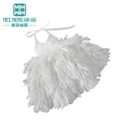 Clothes for Doll Fashion Feather Skirt Pink, White, Black Fits Blyth Azone OB22 OB24 Doll Accessories