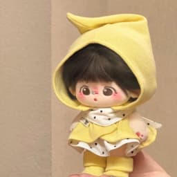20cm Plush Doll Clothes Set – Cute Cotton Sweater Outfit Replacement for Toy Dolls