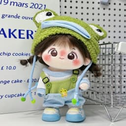 20cm Plush Doll Clothes Set – Cute Cotton Sweater Outfit Replacement for Toy Dolls