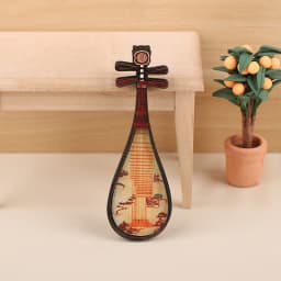 1:12 Dollhouse Miniature Furniture Playset, Piano with Bench Instrument Model, Living Room Décor Doll's House Accessories