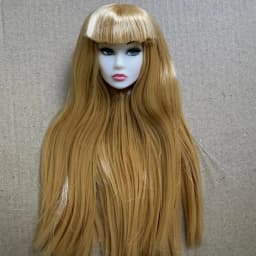 Vintage 1/6 PP European Face Doll Heads White Beige Dark Brown Skin Tone Fashion Doll Head Make Up DIY Toy Parts Kids Gifts