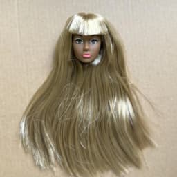 Vintage 1/6 PP European Face Doll Heads White Beige Dark Brown Skin Tone Fashion Doll Head Make Up DIY Toy Parts Kids Gifts