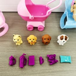 Playhouse Doll Cart Rocking Chair Accessories Pet Set Cute Mini Set Dollhouse Accessories