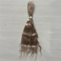 New Pure Mohair Reborn Baby Doll Hair With Tea Brown Coffee Colors Fit For DIY Reborn Baby Doll Wig Easy To Wash And Root