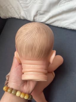 19inch Kai Sleeping Reborn Doll Kit Lifelike Soft Touch Multiple Layers Painting Doll Parts Visible Veins Hand Painted Hair