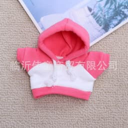 High Energy 3 0 Labubu Clothes Outfit Pink White Colorblock Hoodie Pants Set for 1st 2nd 3rd Gen Vinyl Doll Streetwear Fashion