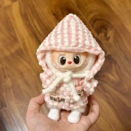 For Labubu Doll Clothes Hu Die Knot Skirt Set Labubu Idol V1 V2 Dolls Clothing Accessories 15/17cm Plush Doll Universal