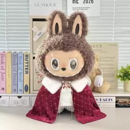 In Stock Zimomo the Leader Angel in Clouds Vinyl Doll LABUBU Cloth Dolls Clothes 58cm King'S Cloak Diamond Set Overalls Gift