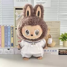 In Stock Zimomo the Leader Angel in Clouds Vinyl Doll LABUBU Cloth Dolls Clothes 58cm King'S Cloak Diamond Set Overalls Gift